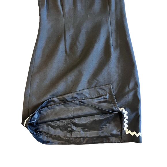 Elegant J McLaughlin | Black Dress with White Accent - Picture 6 of 11